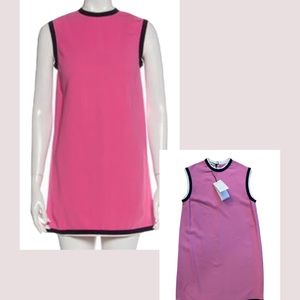 **SOLD** Gucci 2019 Pink Dress with Navy and White Trim